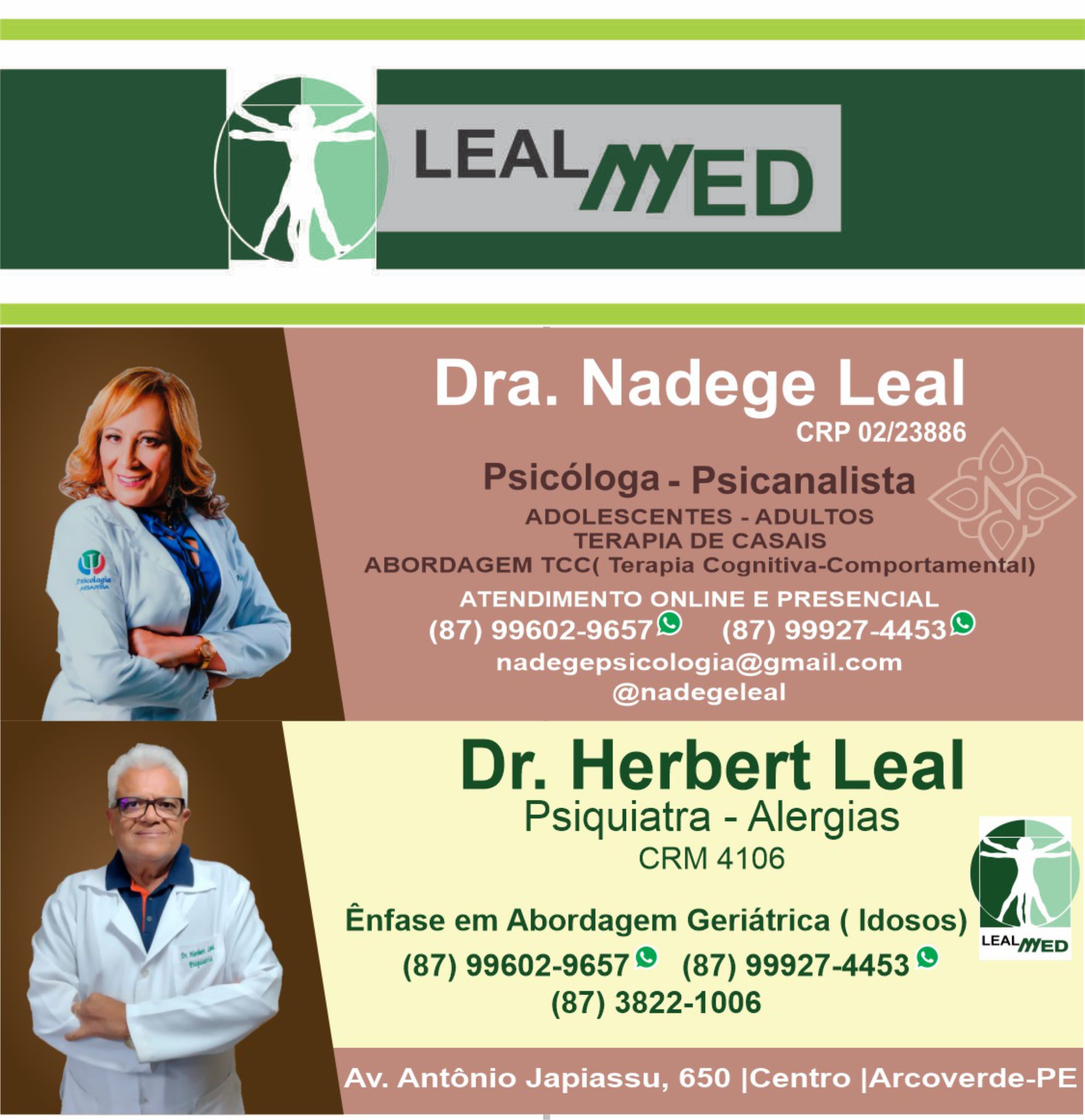 Dr. Herbert Bezerra Leal - Dra. Nadege Leal